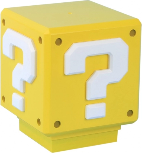 Galda lampa Super Mario jautājuma bloks