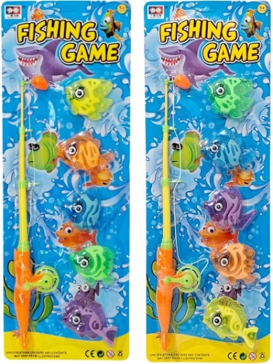 Colorful Fishing Rod with Fish – Toy for Kids
