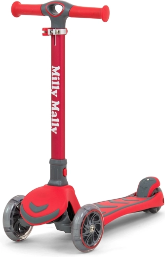 Milly Mally Boogie Children's Three-Wheel Scooter, Red