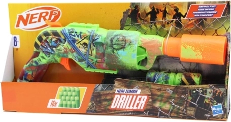 Nerf Zombie Driller blasteris ar rotējošu cilindru