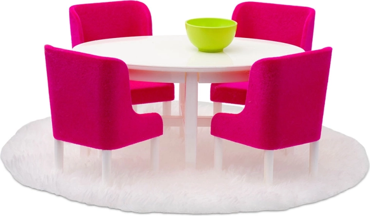 Ēdamistabas mēbeļu komplekts leļļu mājiņai Lundby