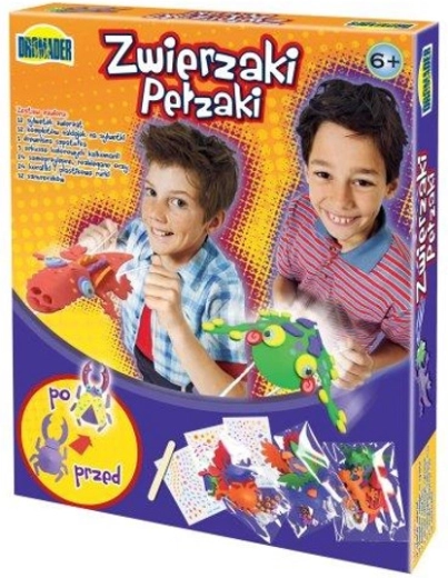 Radošais komplekts – rāpojoši dzīvnieciņi uz aukliņas