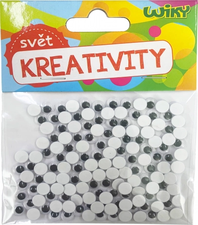 Mazās kustīgās acis dekorēšanai 7 mm