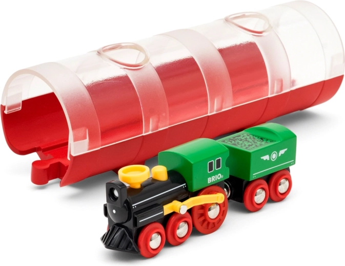 BRIO World tunelis un tvaika vilciens