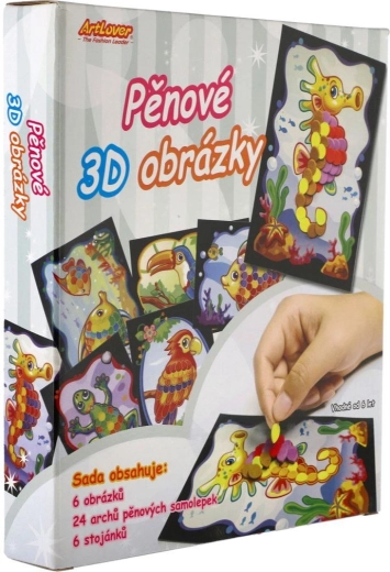 3D Foam Pictures with Stickers - 6 pcs
