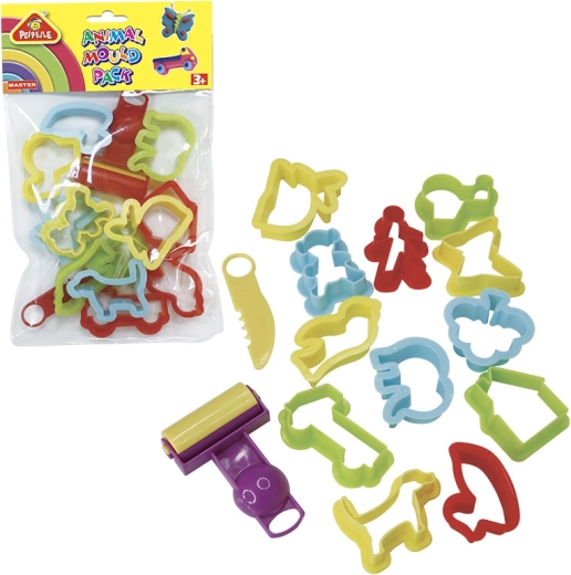 Plastmasas formiņas izspiešanai – komplekts 14 gab.
