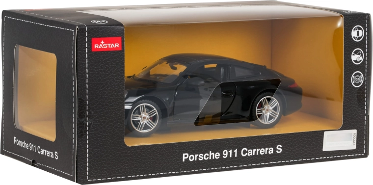 Die-cast model 1:24 Porsche 911 black RASTAR