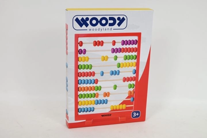 WOODYLAND Wooden Abacus with Red Frame