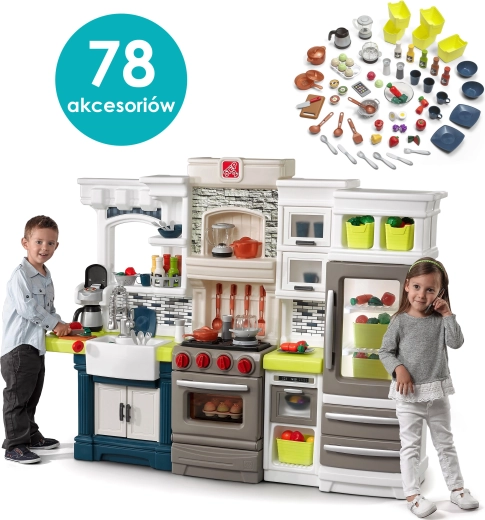 Step2 Elegant Edge kids' play kitchen with accessories