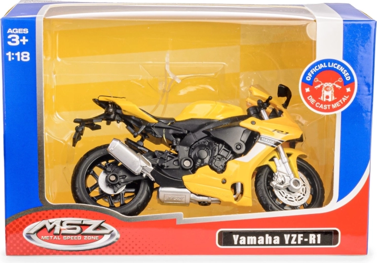 Metāla motocikla modelis Yamaha YZF‑R1 1:18