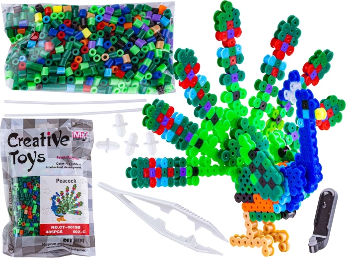 Gludināmās pērlītes 3D – pāvs paciņā