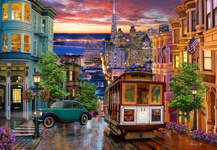 Puzle “Tramvajs Sanfrancisko” – 1000 gabali