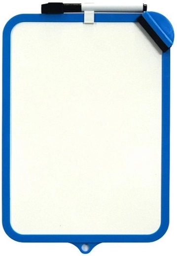 Double-sided dry-erase board CONCORDE 19 × 29 cm blue