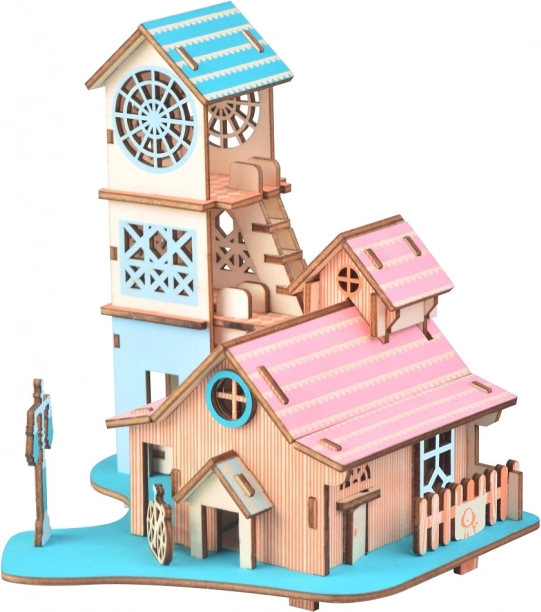 Woodcraft koka 3D puzle “Vila pie upes”