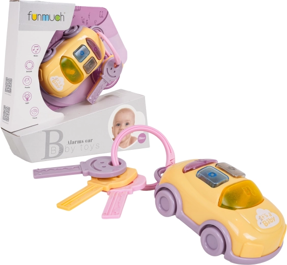Interactive key set with a light-up toy car