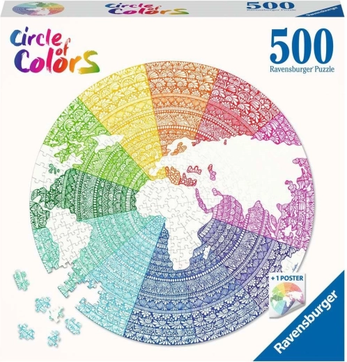 Ravensburger Puzzle Mandala Color Circle 500 Pieces