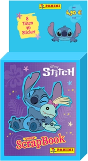 Disney Stitch super scrapbook uzlīmju kolekcija (eko blisteris)