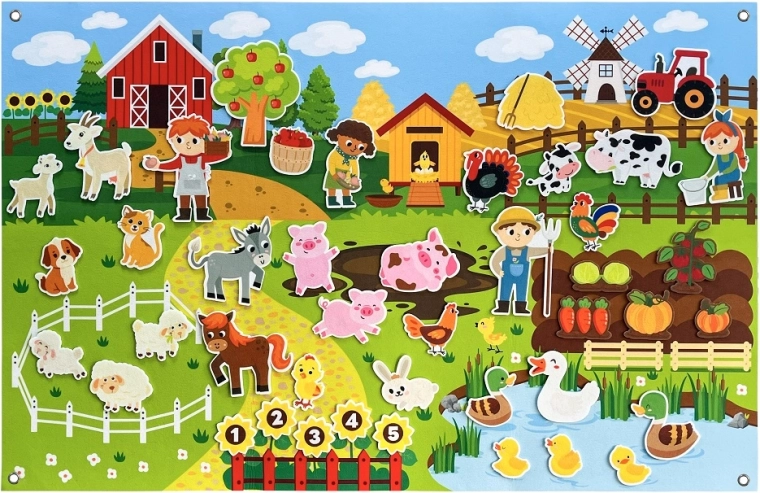 2Kids Toys Interactive Farm Play Wall