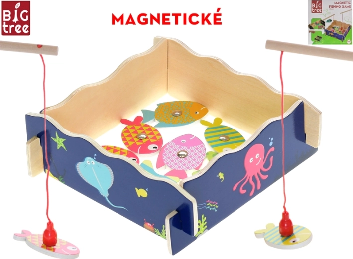 Magnetic Wooden Fishing Game Big Tree