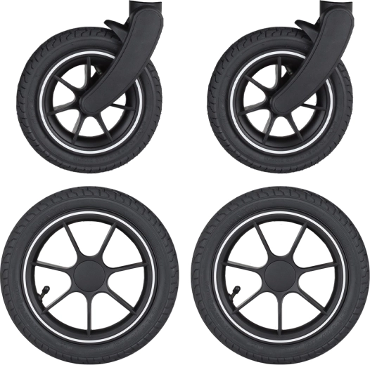 Petite&Mars piepūšamie ratiņu riteņi Street2 Air (komplekts 4 gab.)