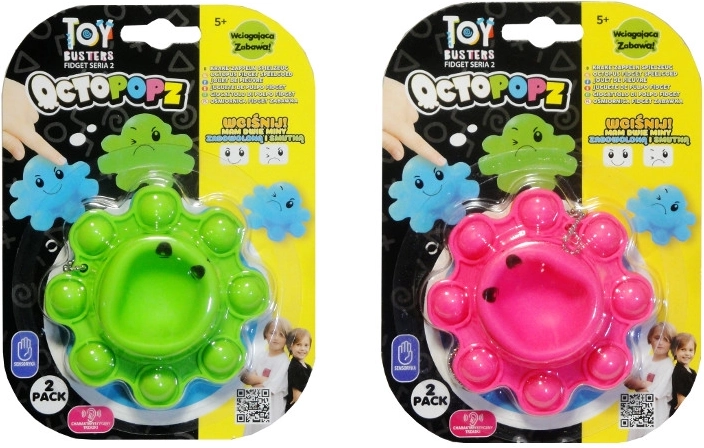 Fidget astoņkājītis – abpusēja spiežamā rotaļlieta (2 gab.)