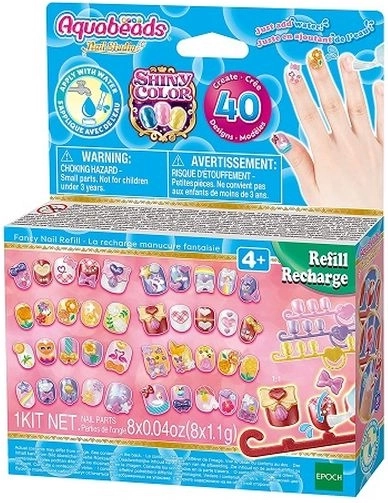 Aquabeads Nail Studio – Shiny Color Refill Set