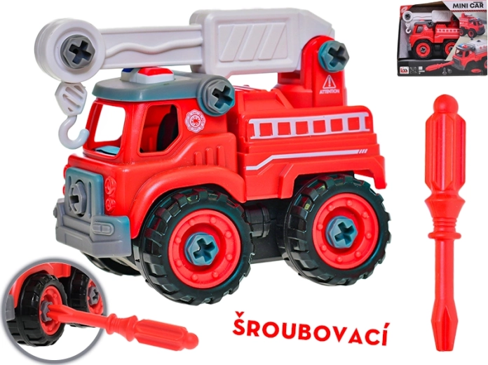 Skrūvējama ugunsdzēsēju automašīna 13 cm