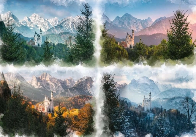 Ravensburger puzle Neuschwanstein četros gadalaikos 18000 gabaliņu