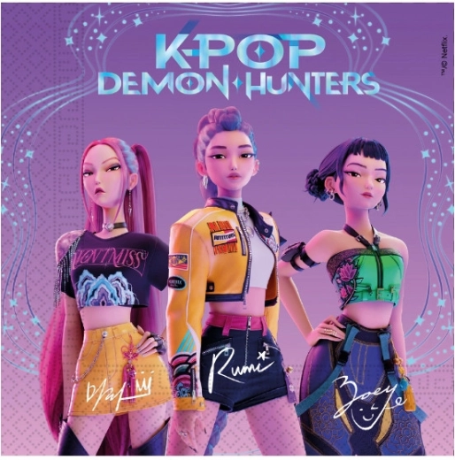 Papīra salvetes Demon hunters – K-POP, 33 × 33 cm (20 gab.)