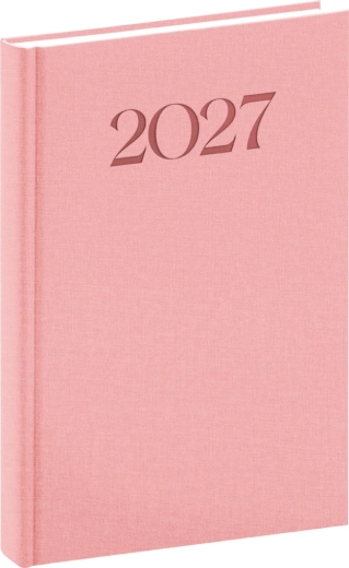 Notique Biella daily diary 2027 pink 15 × 21 cm