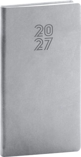 Notique kabatas dienasgrāmata Aprint 2027 pelēka 9 x 15,5 cm