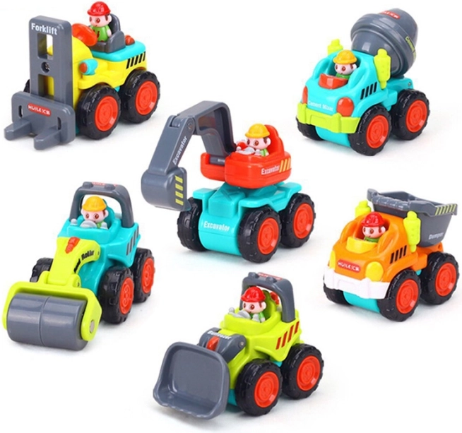 Construction vehicles for children: Bulldozer, Crane, Dumper