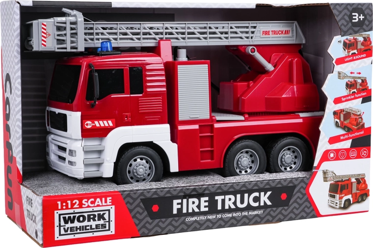 Fire Truck 1:12 with lights, sounds and water function