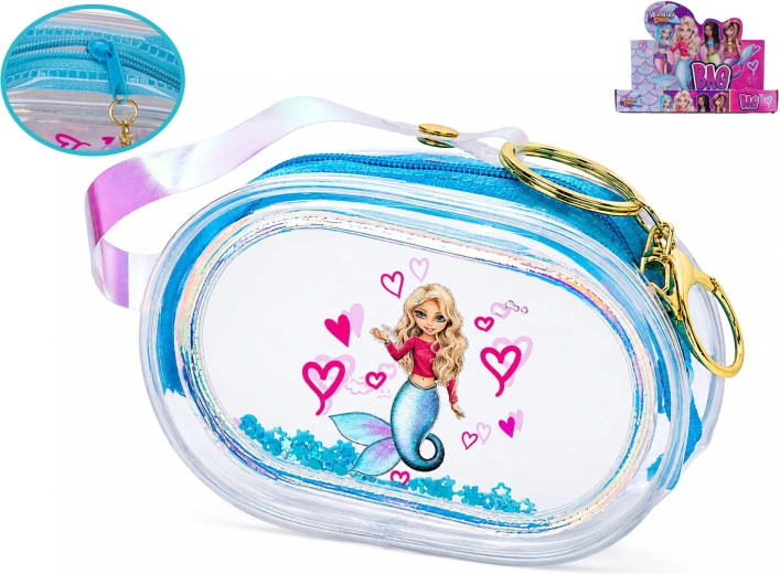 Hologrāfisks bērnu maciņš Mermaid Stars 8,5 cm