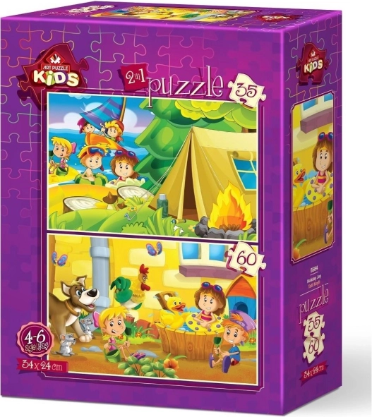 Art Puzzle Holiday Delight 35+60 pieces