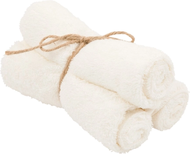 Timboo bamboo towels Daisy White 29.5 × 50 cm (3 pcs)