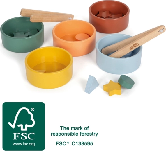 Wooden Sorting Bowls Montessori