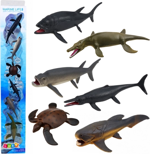 Marine Life jūras dzīvnieku mini figūriņu komplekts (6 gab., 6–9 cm)