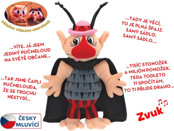 Bišu lāču stāsti – mīkstais Pučmelods 37 cm, runā latviski