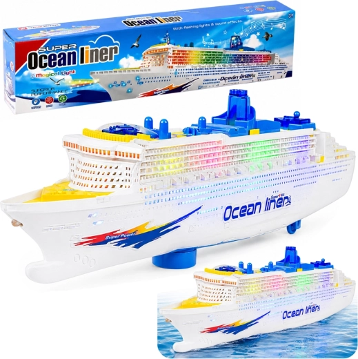 Passenger excursion boat with lights and sounds