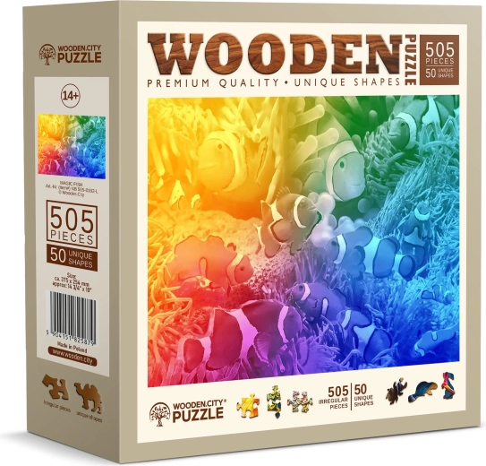 WOODEN CITY Tropical Fish Wooden Puzzle, 505 Pieces