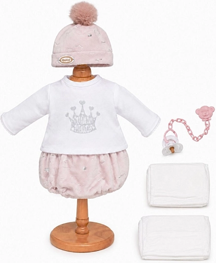 Guca outfit for a baby doll 42–46 cm with accessories