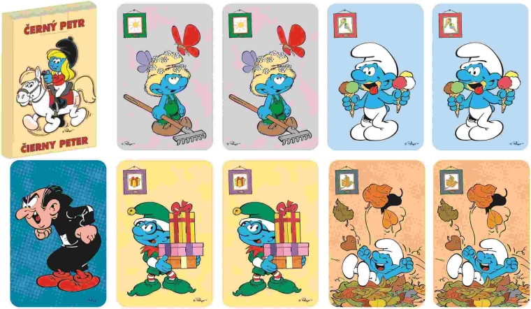 Melnā Pētera Smurfi – kāršu spēle kastītē