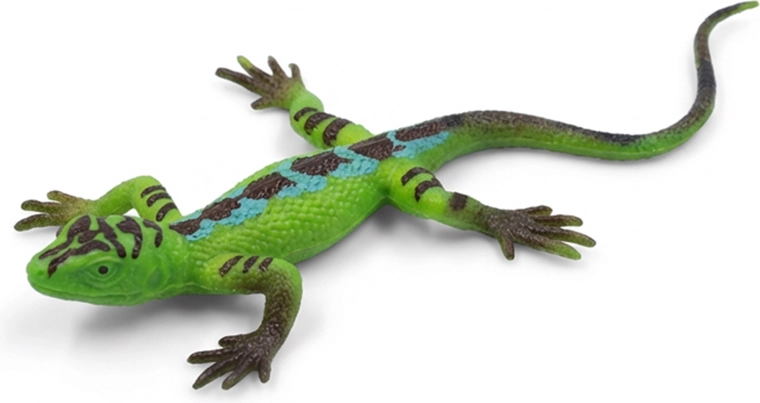 Rubber Green Lizard 17 cm