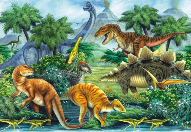 Puzle “Dinozauru ieleja” 260 detaļas