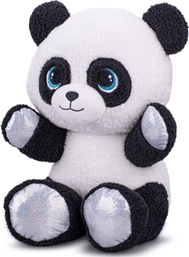 Plīša panda 37 cm – mīksta rotaļlieta zīdaiņiem