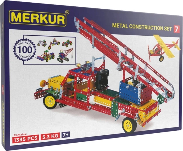 Konstruktors MERKUR 7 – 100 modeļi, 1124 gab.