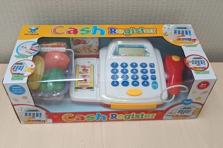 Bērnu kases aparāts ar baterijām