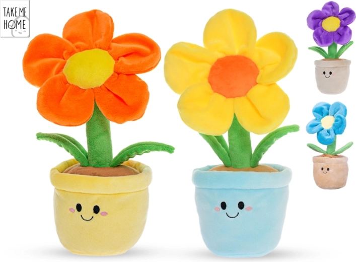 Pūkaina puķe puķupodā Take Me Home 30 cm