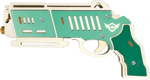 Woodcraft koka 3D puzle gumiju šaujamierocis Falcon